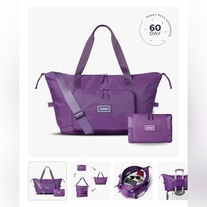 New, in packaging purple Foldie bag